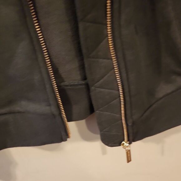 Michael Kors Black Textured Jacket - Picture 7 of 7